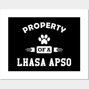 Lhasa Apso Dog - Property of a Lhaso apso Posters and Art